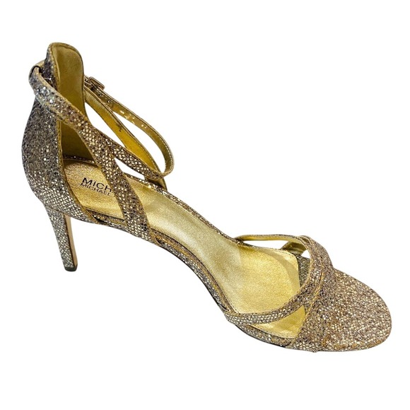MICHAEL MICHAEL KORSKimberly Glitter Mesh Sandal Size 9